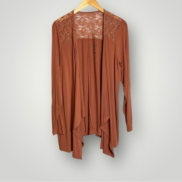 Torrid Super Soft Cardigan Size 2X Open Front Knits Jersey Stretch Spice - Picture 4 of 11